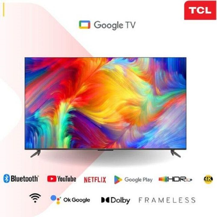 TCL43 43S5,43" Inch QLED TV Bluetooth Television Smart  ANDROID Google TV Netflix YouTube Google App Store Inbuilt WIFI Inbuilt Decoder DOLBY AUDIO HDR10+ FREE TV Guard + WALL MOUNTING BRACKET