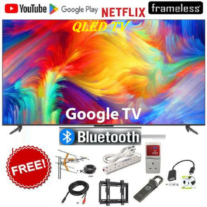 TCL 43S5K,43" Inch TV QLED Google TV ,Bluetooth Connectivity, Full HD Television ,Smart ANDROID TV, Netflix YouTube Google Appstore Inbuilt WIFI Inbuilt Decoder DOLBY AUDIO HDR10+ 7 FREE GIFTS