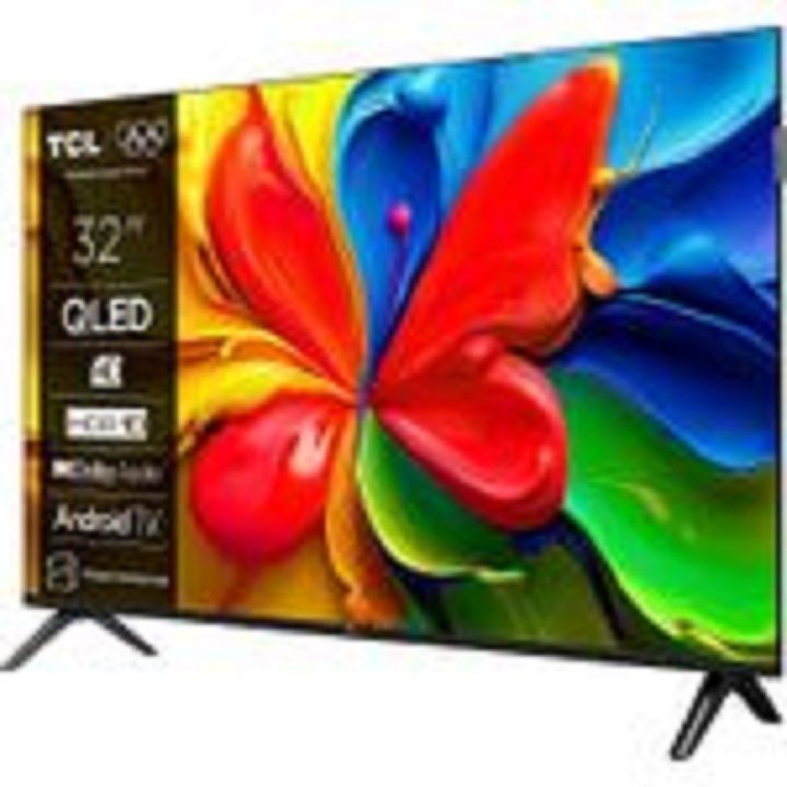 TCL 32" inch QLED GOOGLE TV FRAMELESS FULL HD SMART ANDROID TV Inbuilt Decoder Bluetooth Netflix,Youtube,ChromeCast Built-in Google PLAYSTORE, Prime Video HDR10, DOLBY AUDIO+FREE TV Guard+Bracket