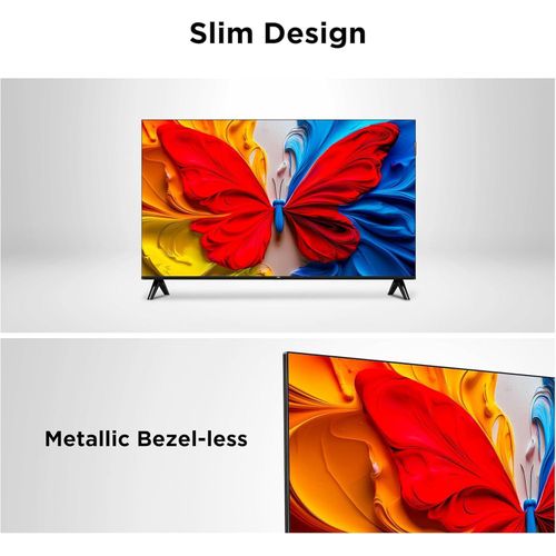 TCL 32" inch QLED GOOGLE TV FRAMELESS FULL HD SMART ANDROID TV Inbuilt Decoder Bluetooth Netflix,Youtube,ChromeCast Built-in Google PLAYSTORE, Prime Video HDR10, DOLBY AUDIO+FREE TV Guard+Bracket
