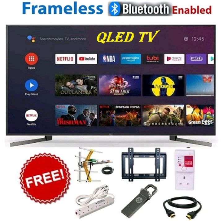 Vitron HTC3288QS,32 Inch QLED TV BLUETOOTH FRAMELESS Smart Android 14.0 TV with Inbuilt Decoder Inbuilt WIFI, Netflix, Youtube ICAST SCREEN MIRRORING, App-store 14 Months Warranty + 6 EXTRAFREE GIFTS