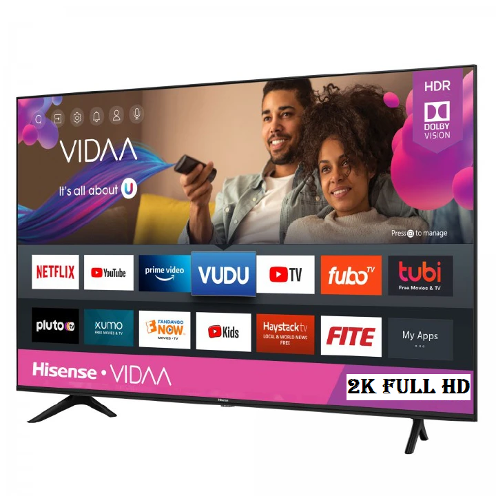 HISENSE 50 INCH TV  50A4Q (2026 Model)- 50" Inch TELEVISION,VIDAA OS,DOBLY AUDIO, SMART TV, Bluetooth Connectivity, WIFI ENABLED,,2K FULL HD TV,NETFLIX,YOUTUBE +2 YEARS WARRANTY