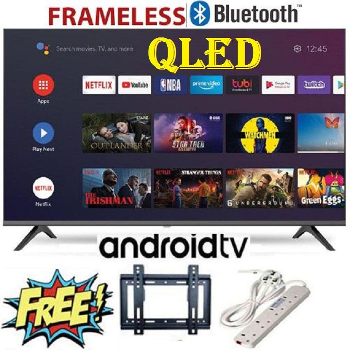 SOLARMAX 32"INCH TV FULL HD SMART ANDROID  QLED TV, WIFI CONNECTIVITY, BLUETOOTH CONNECTIVITY, NETFLIX, YOUTUBE TELEVISION, APPSTORE,PRIMEVIDEO,12 MONTHS WARRANTY+FREE EXTENSION+ WALL MOUNTING BRACKET
