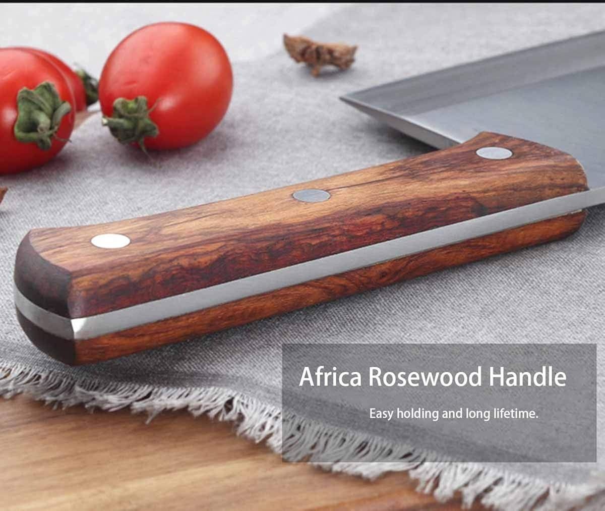 Butcher Knife, Meat Cleaver Knife, 8 Inches Chopping Knife, Super Strong Makes Heavy Duty Easy