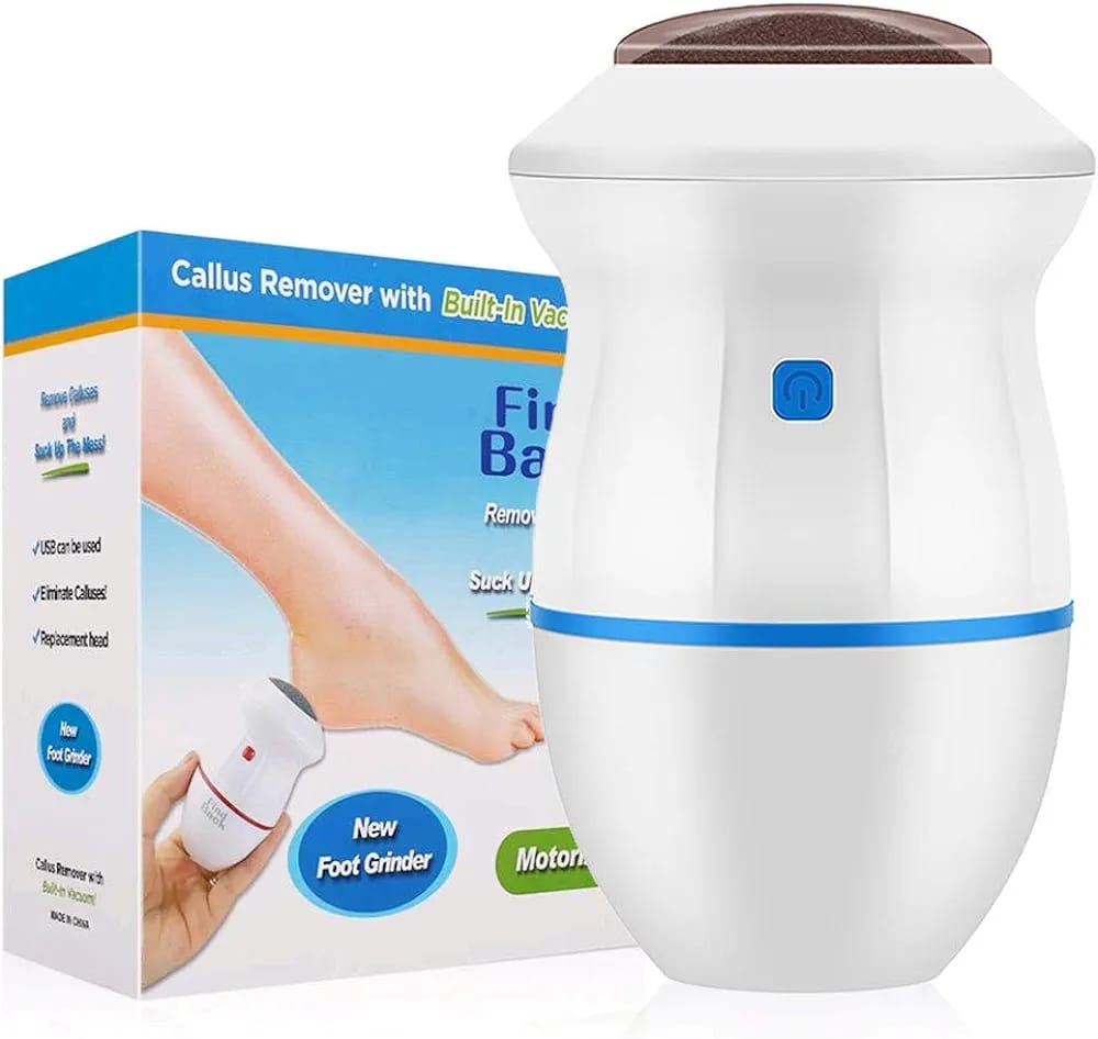 Electric Foot Grinder Vacuum Callus Remover Foot Pedicure Tools Rechargeable Foot Files Clean Tools for Hard Cracked Skin