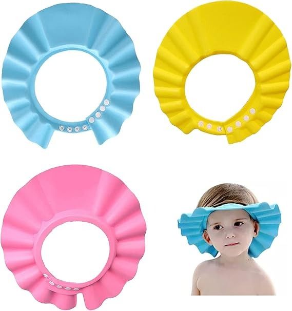 1Pcs EVA Foam Shampoo Cap Baby Shower Cap Kids Shampoo Bath Wash Hair Shield Hat Soft-without ear guard