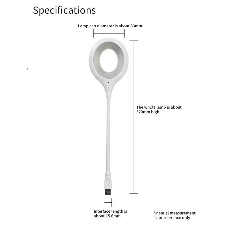 LED Table Lamp Eyes Protection USB Rechargeable Foldable Desk Lamp Night Light for student Study Reading Lamp
