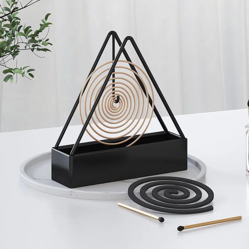 Anti-scald mosquito coil holder with tray.