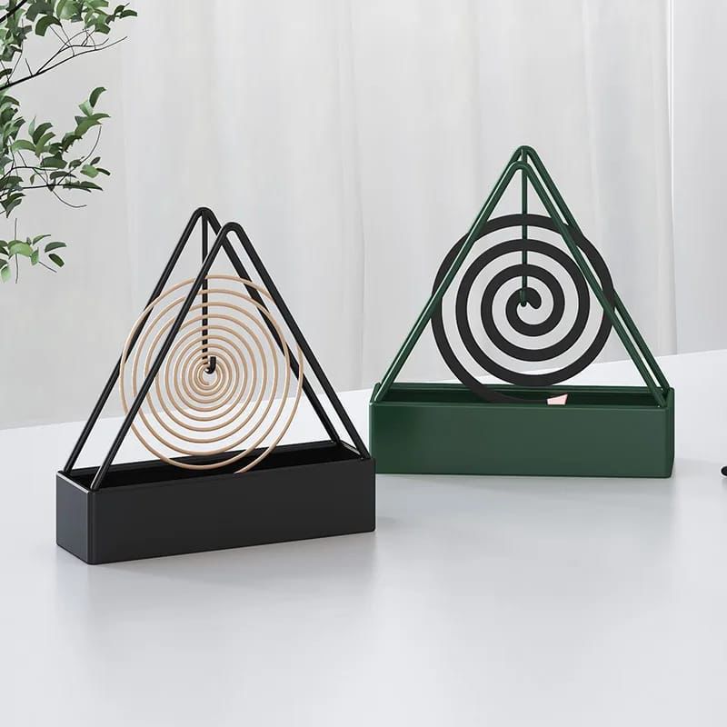 Anti-scald mosquito coil holder with tray.