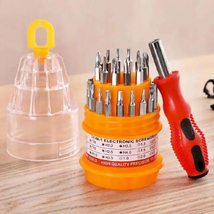 31pcs Professional Multifunction Screwdriver Set for Mobile Phone, Computer & Car Maintenance - Precision Repair Tool Kit with Durable Case