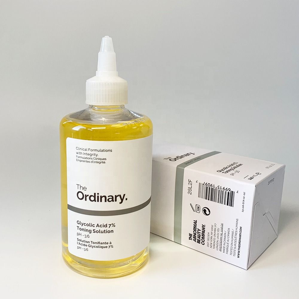 The Ordinary Glycolic Acid 7% Toning Solution – 240ml | Exfoliating Toner for Smooth, Glowing Skin