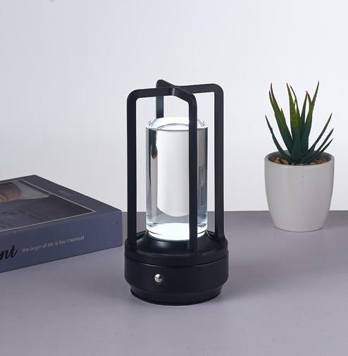 Stemless dimmable table lamp Nordic Hotel Bedside Table Cordless Table Lamp USB Rechargeable Crystal LED Touch Outdoor Dimmable Table Lamp