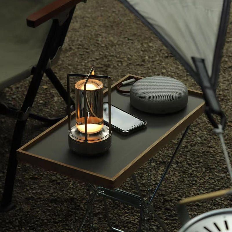 Stemless dimmable table lamp Nordic Hotel Bedside Table Cordless Table Lamp USB Rechargeable Crystal LED Touch Outdoor Dimmable Table Lamp