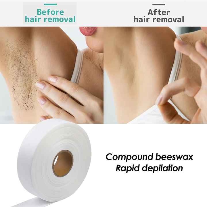Wax Strips for Hair Removal – 100 Yards | Long-Lasting, Safe & Natural Depilation for Legs, Bikini, Arms & Neck