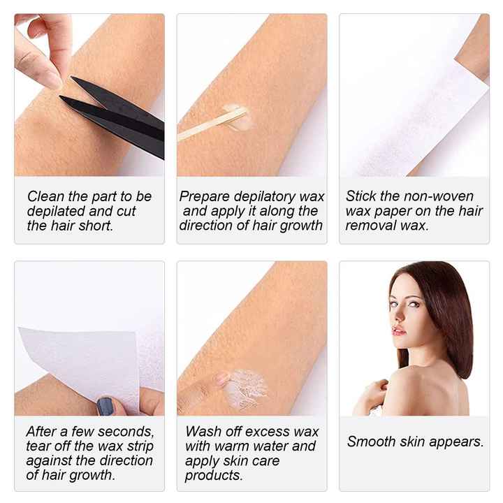 Wax Strips for Hair Removal – 100 Yards | Long-Lasting, Safe & Natural Depilation for Legs, Bikini, Arms & Neck