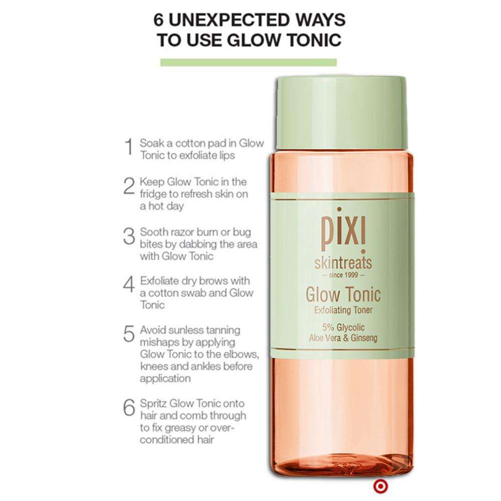 Pixi Glow Tonic | Exfoliating Toner with 5% Glycolic Acid | Brightening & Smoothing | 200ml