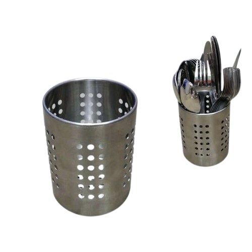 Stainless Steel Cutlery Holder | Organizer for Spoons, Forks, Knives | Keeps Kitchen Tidy | Modern Design