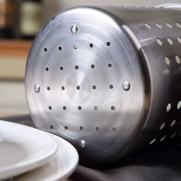 Stainless Steel Cutlery Holder | Organizer for Spoons, Forks, Knives | Keeps Kitchen Tidy | Modern Design