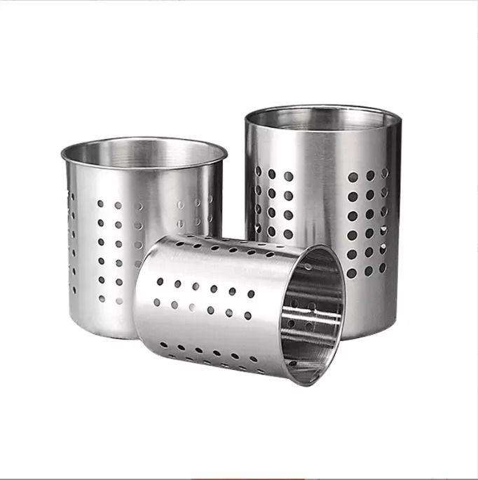Stainless Steel Cutlery Holder | Organizer for Spoons, Forks, Knives | Keeps Kitchen Tidy | Modern Design
