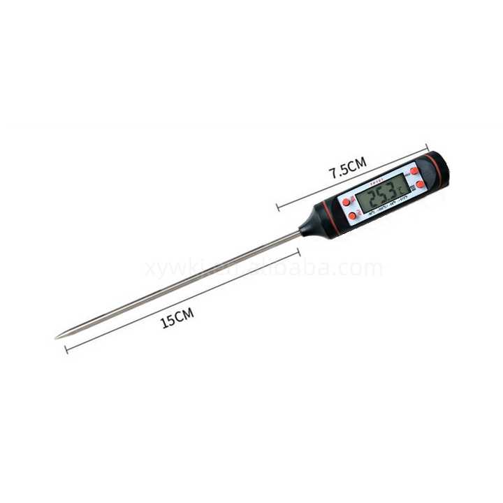 Digital Food Thermometer | Electronic Probe Type | LCD Display | Perfect for Baking & Grilling