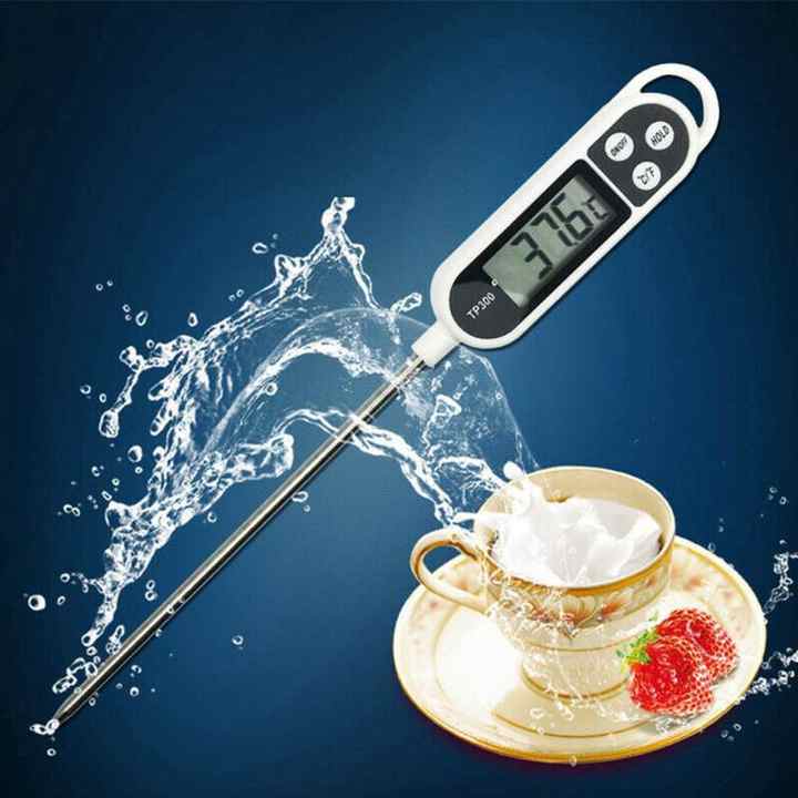 Digital Food Thermometer | Electronic Probe Type | LCD Display | Perfect for Baking & Grilling