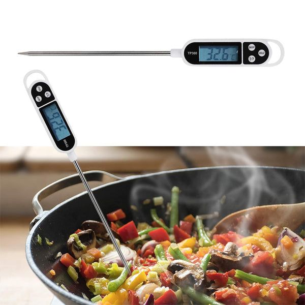 Digital Food Thermometer | Electronic Probe Type | LCD Display | Perfect for Baking & Grilling