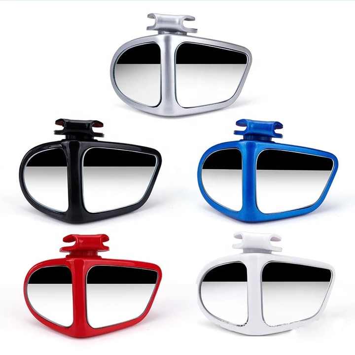 Universal 360° Rotatable Car Blind Spot Mirror | HD Wide-Angle Rearview Mirror for Safe Driving | Adjustable Convex Side Mirror for Cars, Trucks & Motorcycles