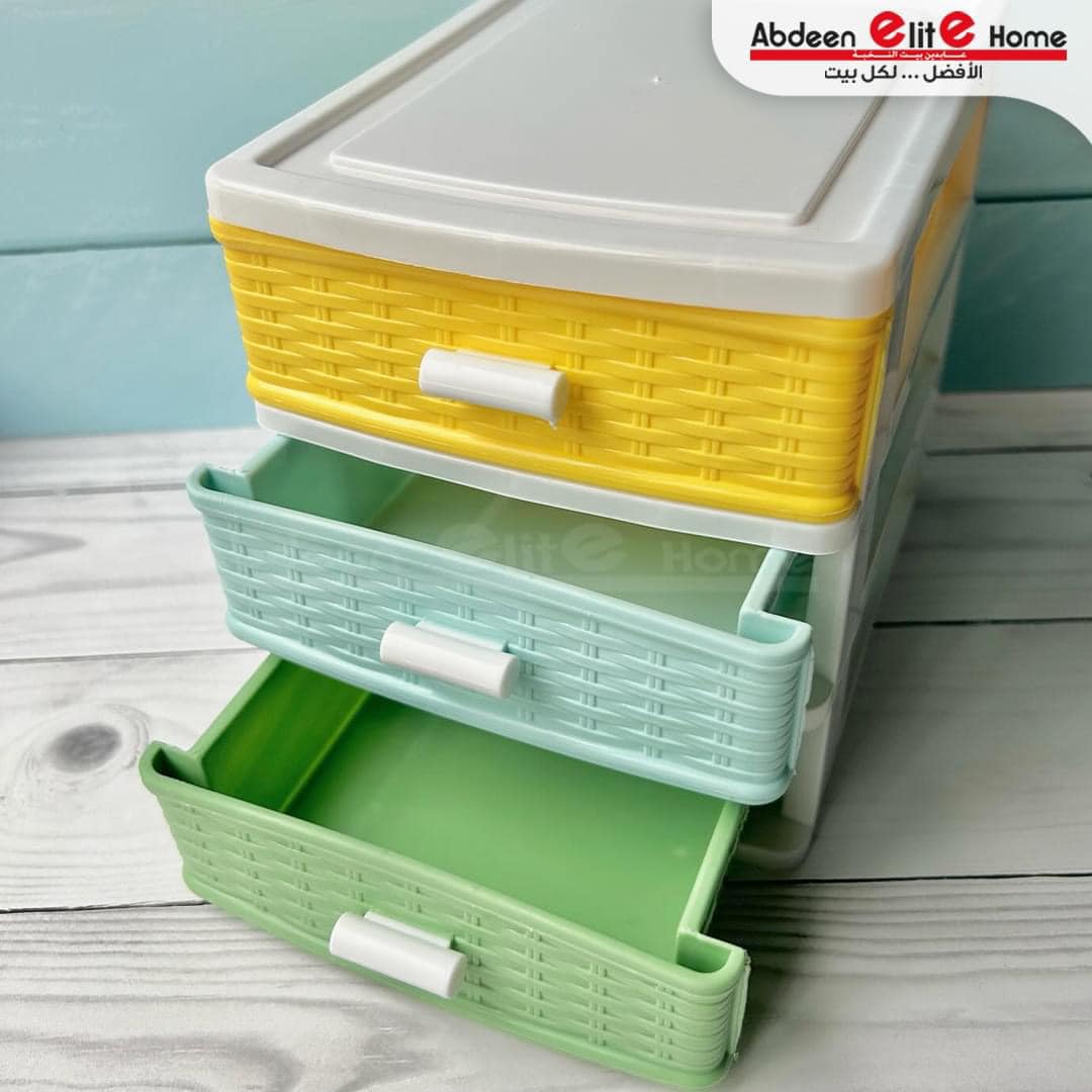 Hard Plastic Mini Chest Drawer Organizer with 5 Compartments - Multipurpose Jewelry Storage Box for Home and Office Use | Durable, Space-Saving, and Stylish Organization Solution