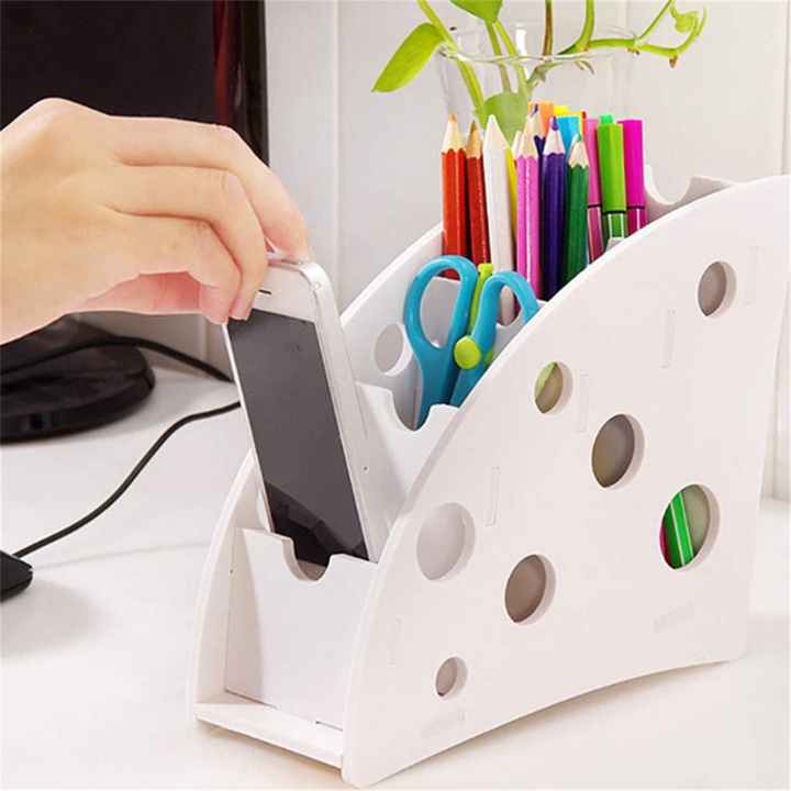 Remote Organizer Remote Control Holder - Wooden TV Remote Holder for Table, Nightstand, and Bedside | Multipurpose Remote Caddy with 4 Compartments | Stylish and Space-Saving Storage Solution