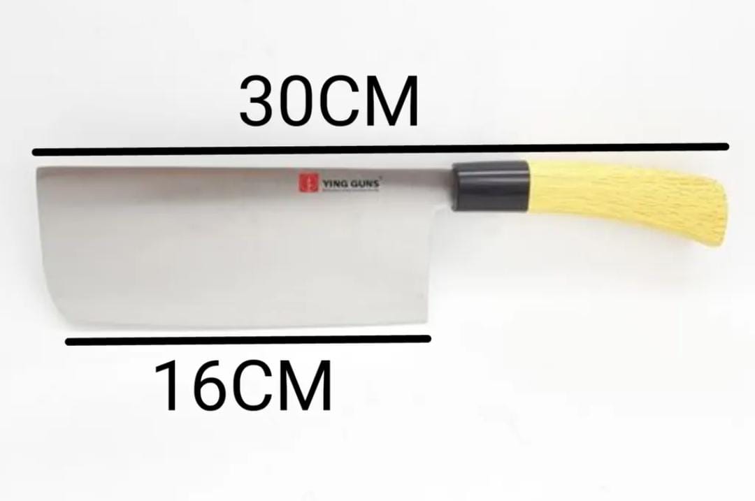 Jinjunli Heavy Duty Bone Cutting Knife - Butcher Meat Cleaver for Big Beef Bones and Frozen Meat Breaking