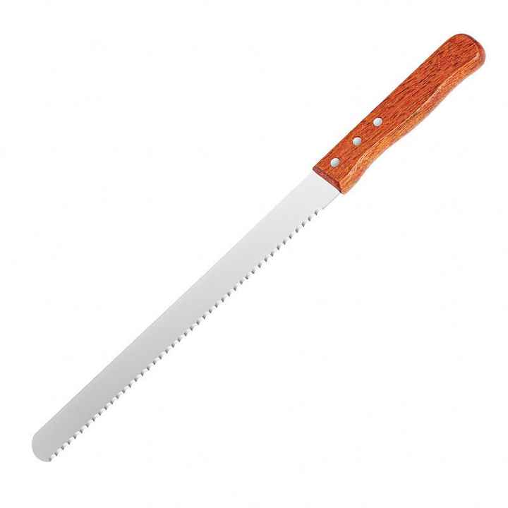 Premium Stainless Steel Bread Knife - Sharp, Durable, and Ergonomic for Effortless Slicing of Bread and More
