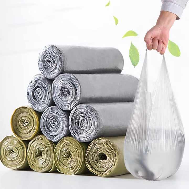 Biodegradable T-Shirt Garbage Bags | Plastic | 100 Pieces per Roll | Eco-Friendly & Durable