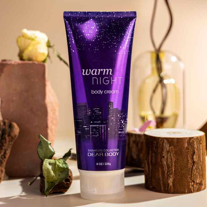 Dear Body Warm Night for Women 3in1 Shower Gel, Body Splash & Cream - Luxurious Skincare Set with Aloe Vera, Vitamin E, and Cocoa Butter for Soft, Moisturized, and Fragrant Skin