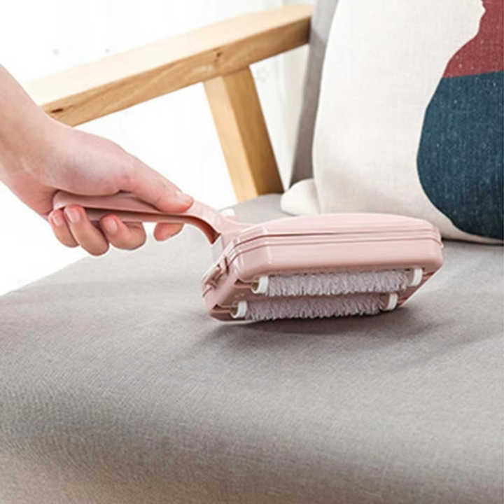 Handheld Carpet Sweeper Table Crumb Cleaner - Double Roller Brush, Portable, and Efficient | Perfect for Cleaning Carpets, Tables, and Upholstery