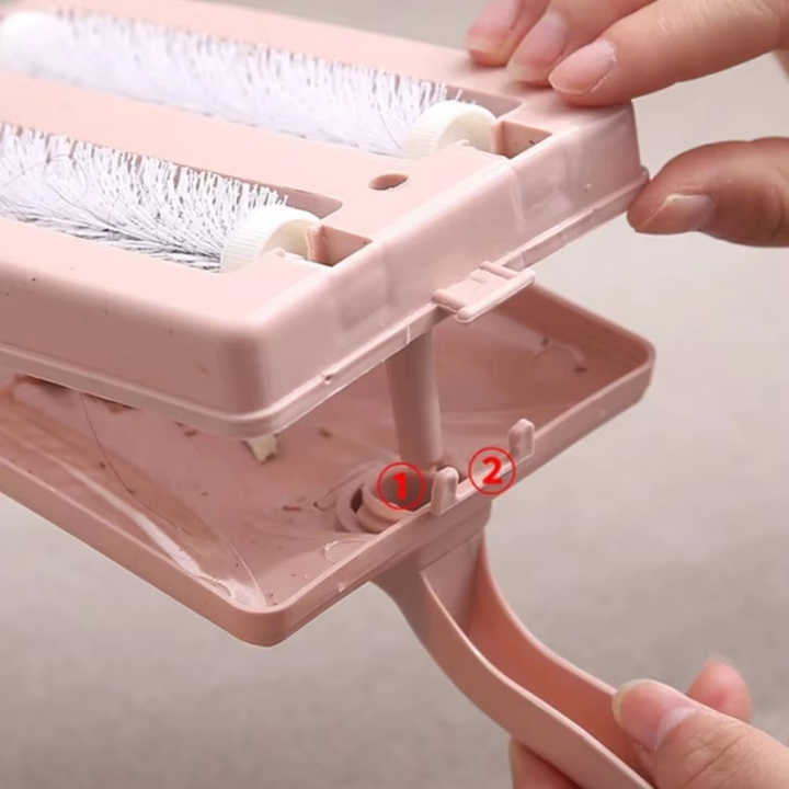 Handheld Carpet Sweeper Table Crumb Cleaner - Double Roller Brush, Portable, and Efficient | Perfect for Cleaning Carpets, Tables, and Upholstery