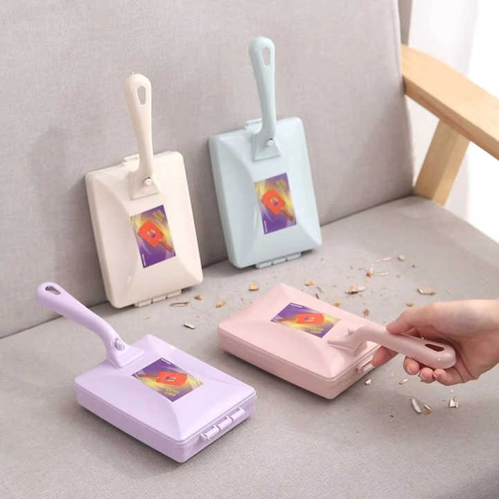 Handheld Carpet Sweeper Table Crumb Cleaner - Double Roller Brush, Portable, and Efficient | Perfect for Cleaning Carpets, Tables, and Upholstery
