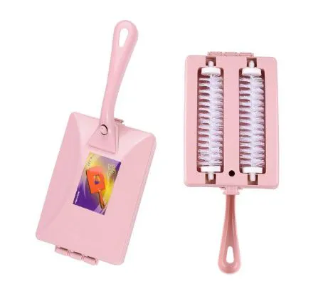 Handheld Carpet Sweeper Table Crumb Cleaner - Double Roller Brush, Portable, and Efficient | Perfect for Cleaning Carpets, Tables, and Upholstery