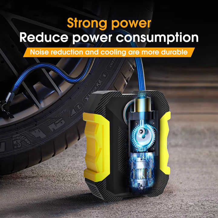 150psi 12V Car Tire Air Compressor - Portable and Efficient | Perfect for Inflating Car, SUV, Motorcycle, and Bicycle Tires with High Pressure and Rapid Performance