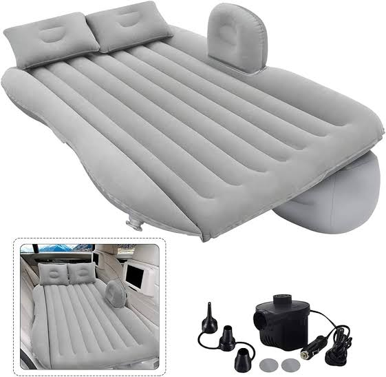 Inflatable Air Sleeping Mattress with Pillow - Comfortable and Portable | Perfect for Camping, Traveling, and Home Use