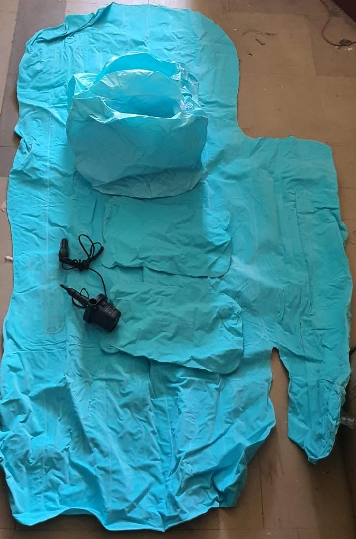 Inflatable Air Sleeping Mattress with Pillow - Comfortable and Portable | Perfect for Camping, Traveling, and Home Use