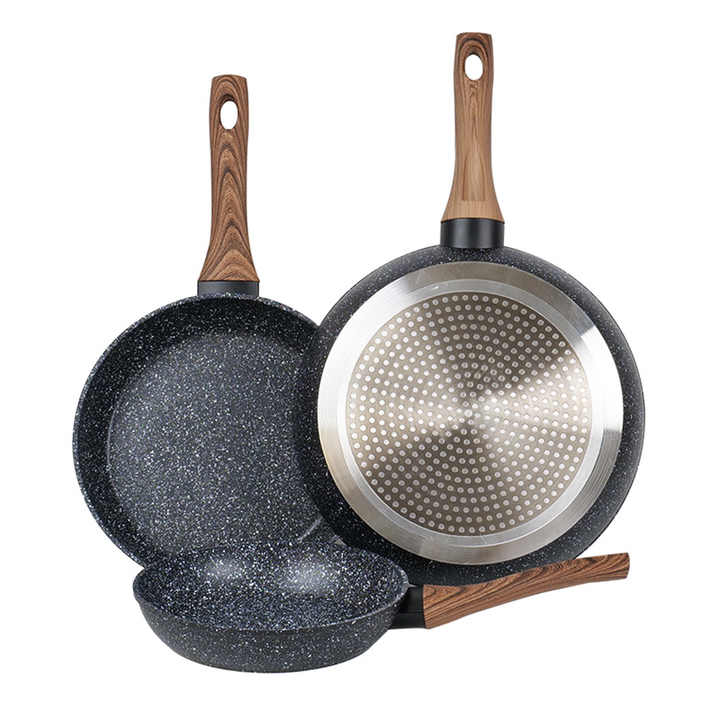 Granite Frying Pan | Stone Non-Stick | Heavy-Duty & Deep Design | Everyday Cooking Essential