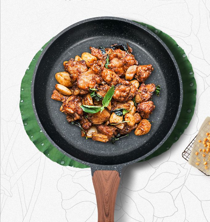 Granite Frying Pan | Stone Non-Stick | Heavy-Duty & Deep Design | Everyday Cooking Essential