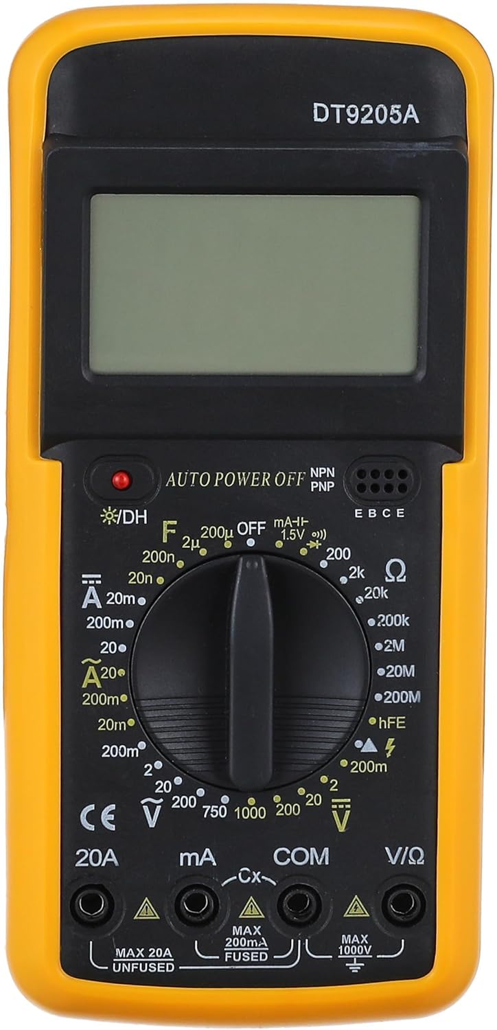 Handheld Digital Multimeter LCD Backlight Portable AC/DC Ammeter Voltmeter Ohm Voltage Tester Meter Multimetro - Durable, Portable, and Accurate