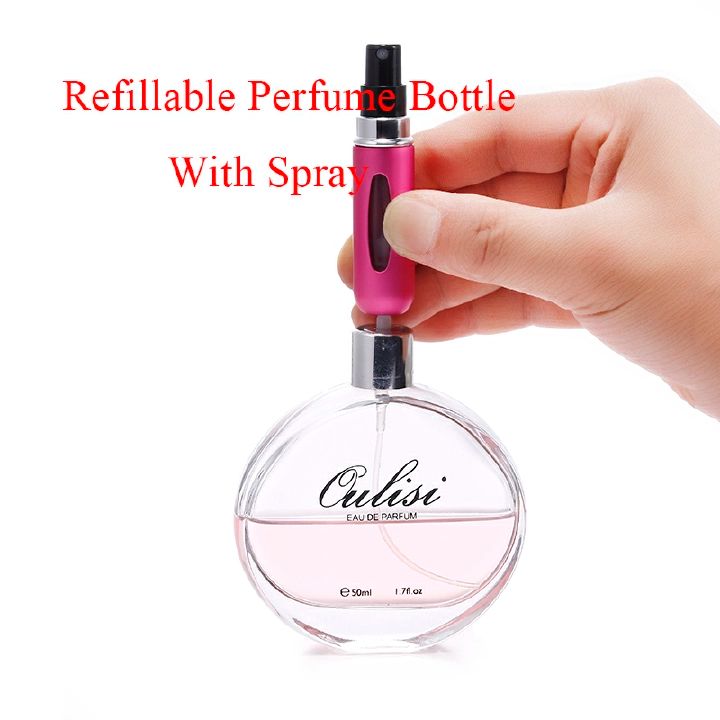 Mini Refillable Perfume Bottle | Portable Atomizer with Scent Pump | Ideal for Travel | New Arrival