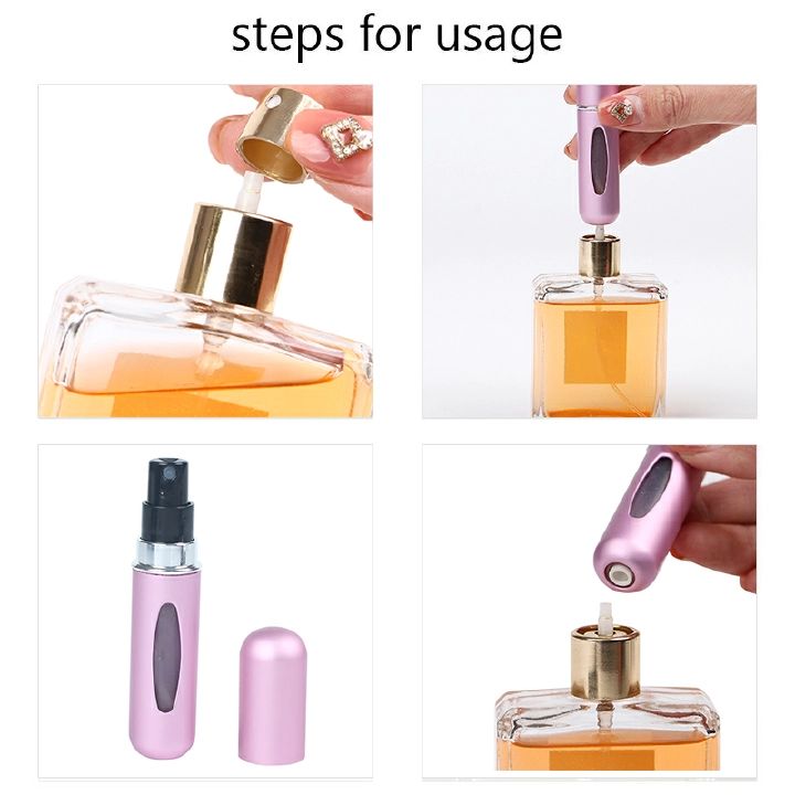 Mini Refillable Perfume Bottle | Portable Atomizer with Scent Pump | Ideal for Travel | New Arrival