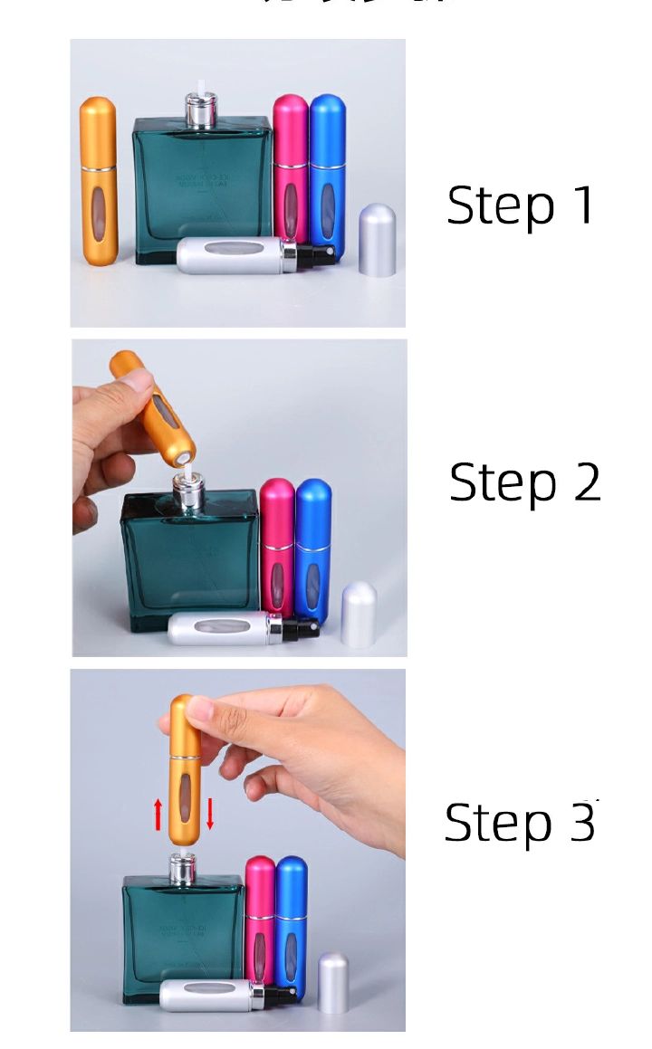 Mini Refillable Perfume Bottle | Portable Atomizer with Scent Pump | Ideal for Travel | New Arrival
