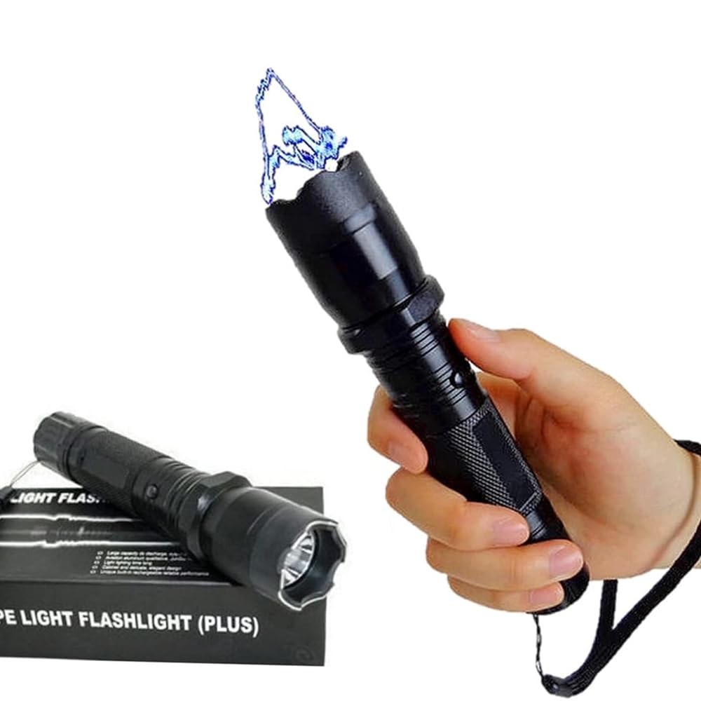 Electro Shocker Self-Defense Electric Shock LED Flashlight Torch - Portable and Powerful