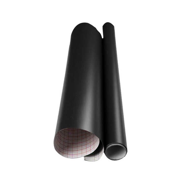Adhesive Black Board Paper with 5 Chalks - Self-Adhesive Chalkboard Wallpaper