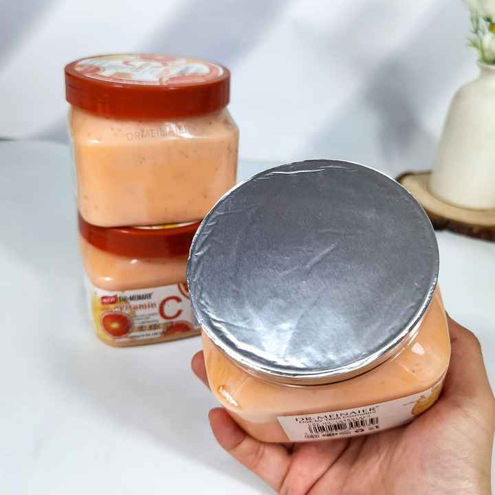 DR MEINAIER Shea Sugar Scrub Coffee - 650g - Exfoliating Body Scrub for Brighter, Smoother Skin - Made with Natural Ingredients