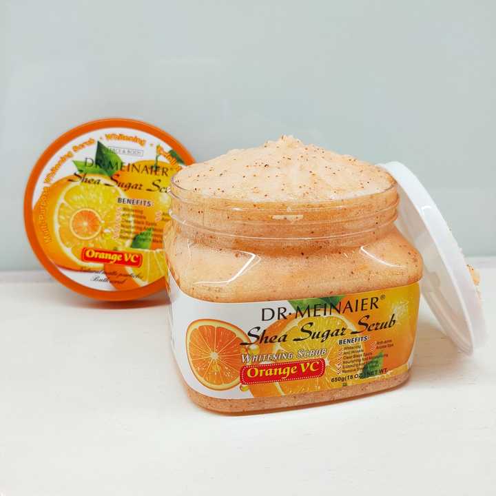 DR MEINAIER Shea Sugar Scrub Coffee - 650g - Exfoliating Body Scrub for Brighter, Smoother Skin - Made with Natural Ingredients